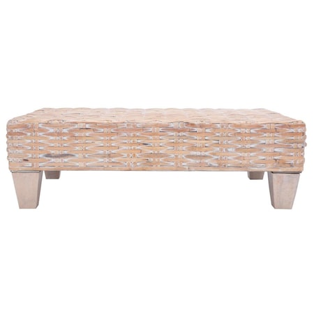 Safavieh Leary Bench, Natural White Wash FOX6528D